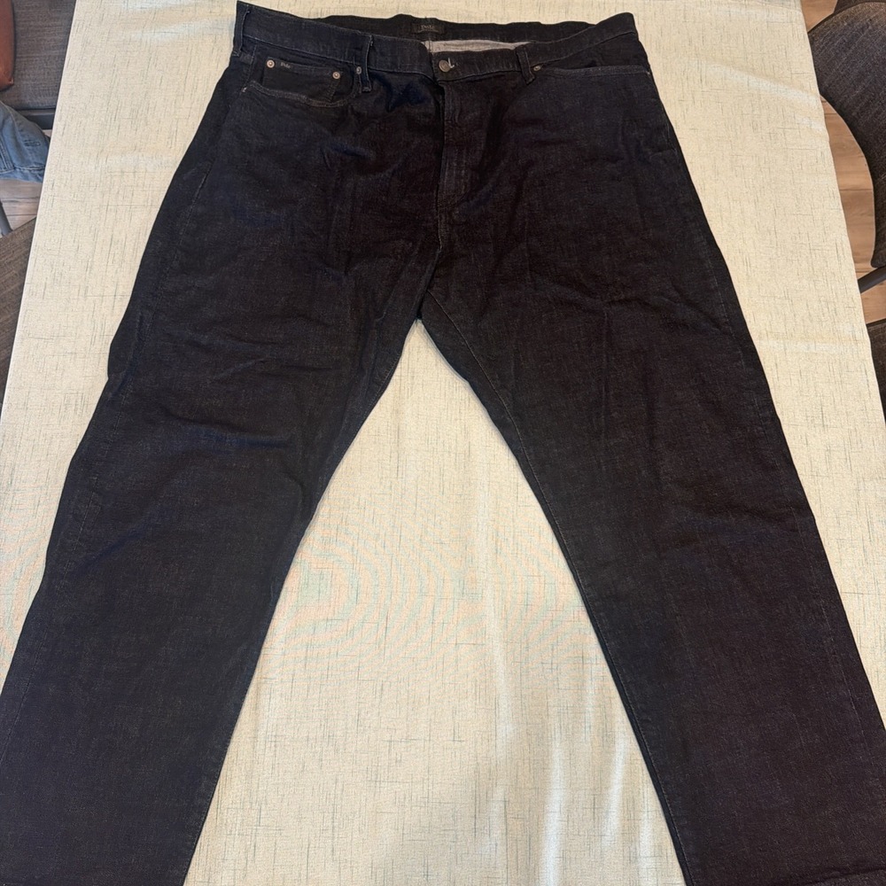 Polo Ralph Lauren Men's Prospect Straight Stretch Jeans Dark Wash Blue • 48Bx32